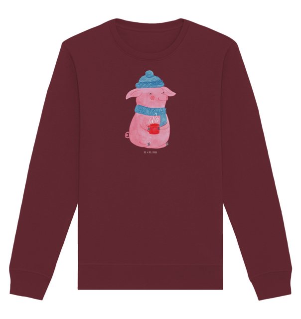 Mr. & Mrs. Panda Longpullover Größe XL Schweinchen Glühwein - Burgundy - Ge günstig online kaufen