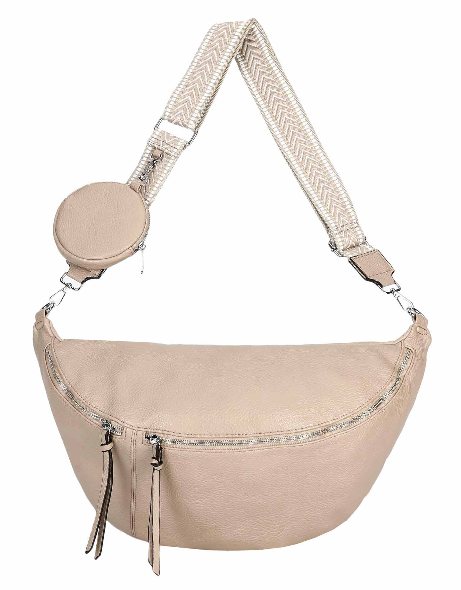ITALYSHOP24 Schultertasche Damen XXL Tasche Gürteltasche günstig online kaufen