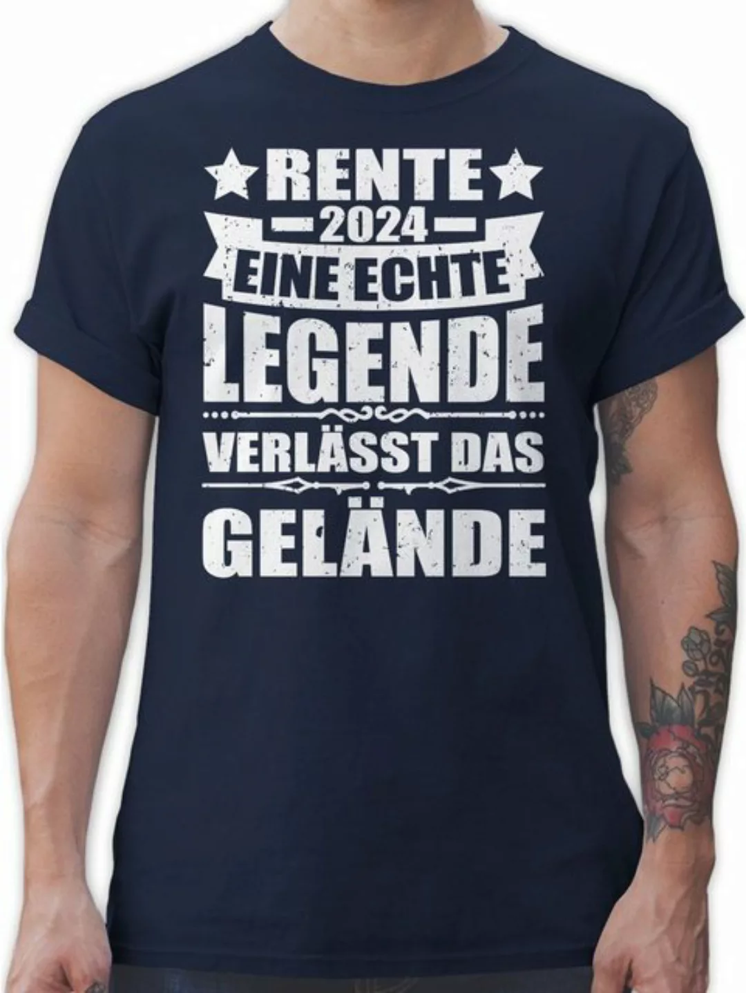 Shirtracer T-Shirt Rente 2024 eine echte Legende verlässt das Gelände Rentn günstig online kaufen