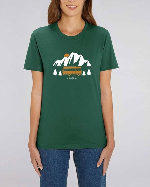 Camper, Wohnwagen, Berge, Vanlife Tshirt Aus Bio Baumwolle günstig online kaufen