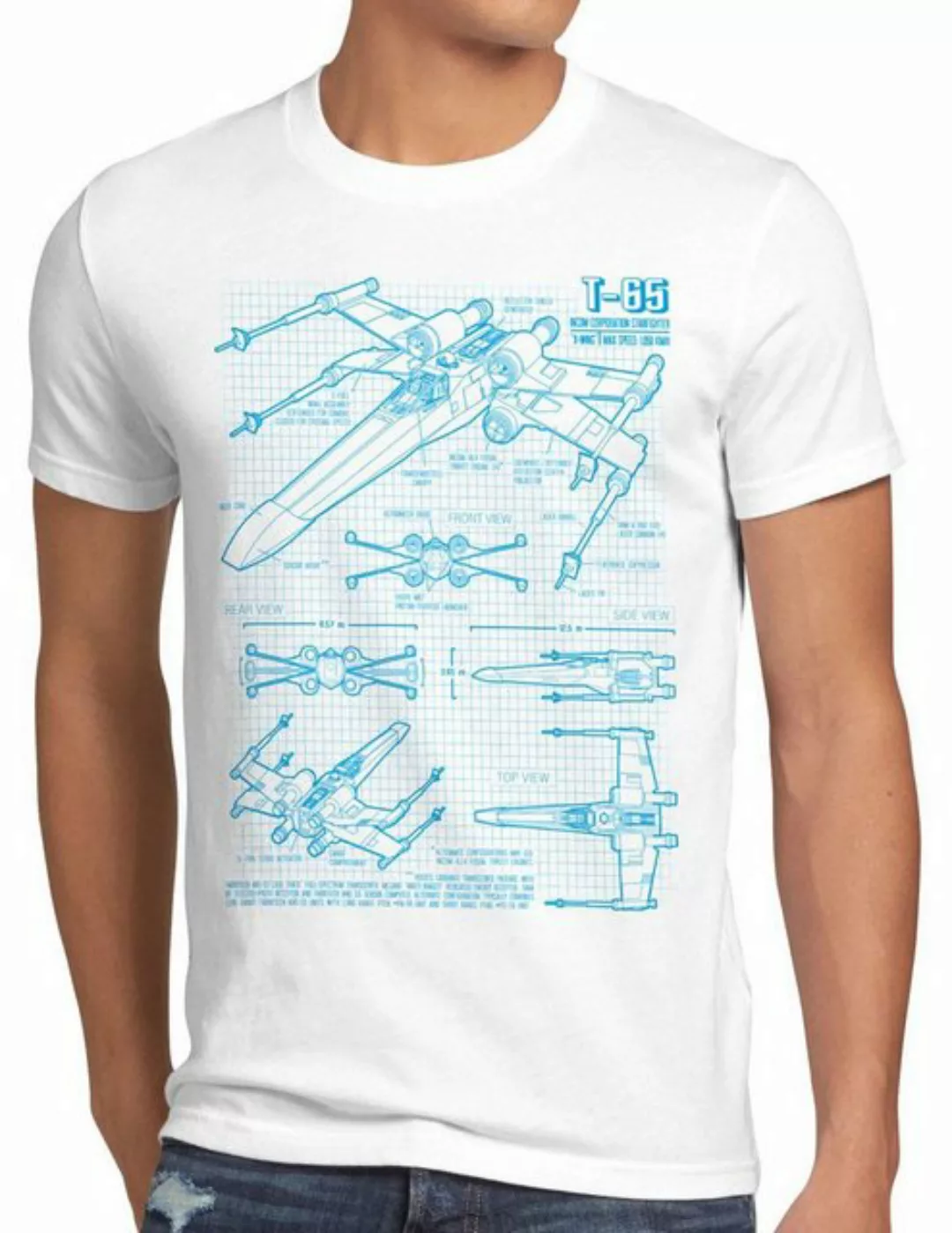 style3 Print-Shirt T-65 Jäger Herren T-Shirt wing star darth wars rebellion günstig online kaufen