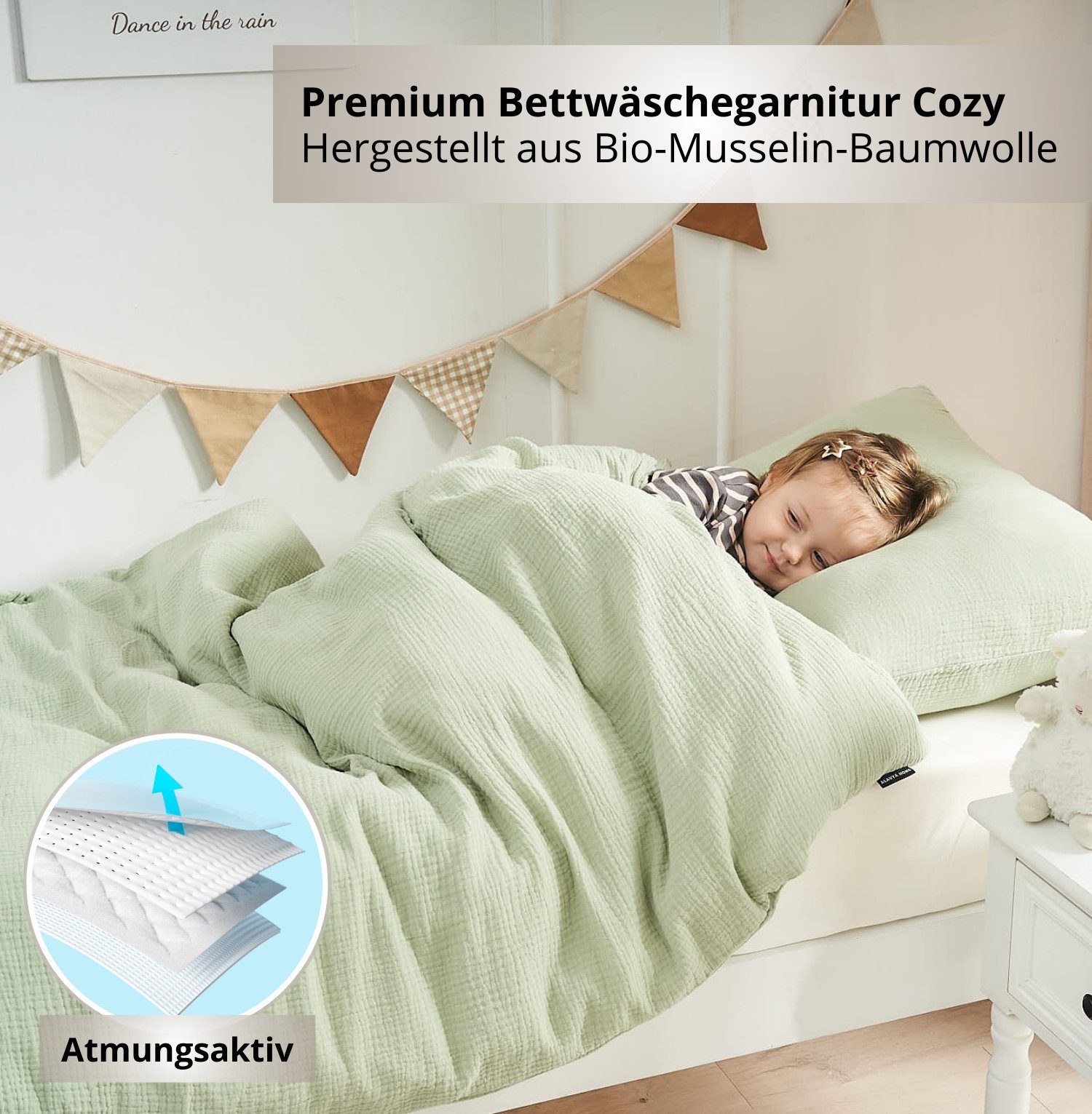Alavya Home® Babybettwäsche 2-teiliges Bettwäsche - günstig online kaufen