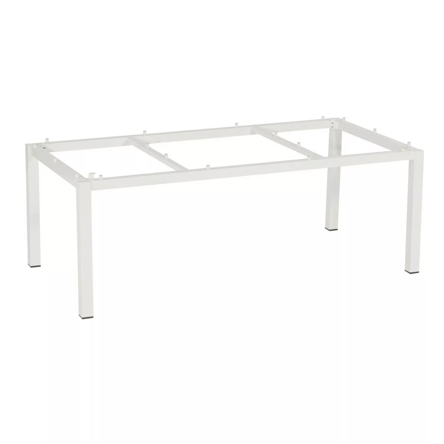 Natur24 Base Tischgestell Aluminium Weiß günstig online kaufen