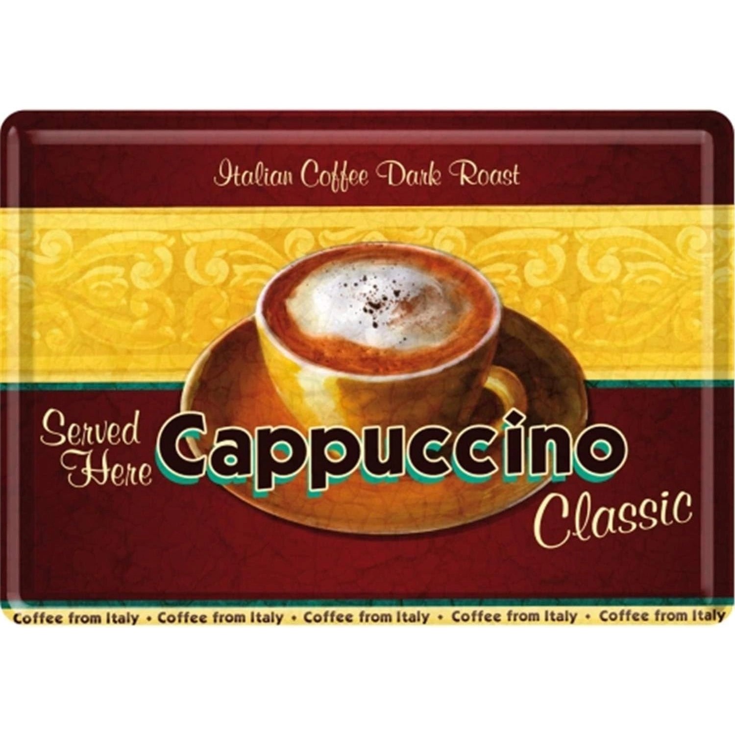 Nostalgic-Art Blechpostkarte - Cappuccino günstig online kaufen