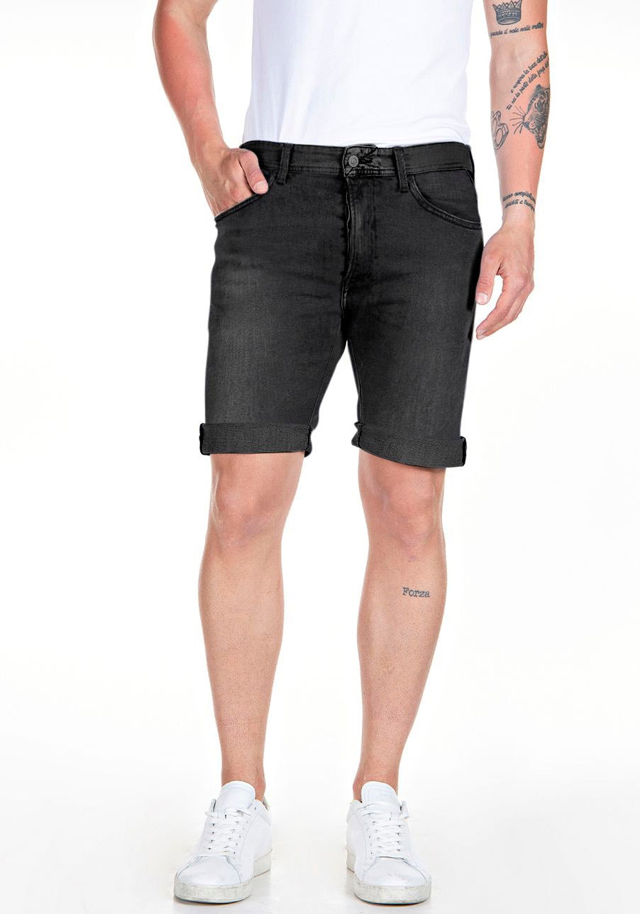 Replay Herren Short RBJ901 - Regular Fit - Blau - Medium Blue Denim günstig online kaufen