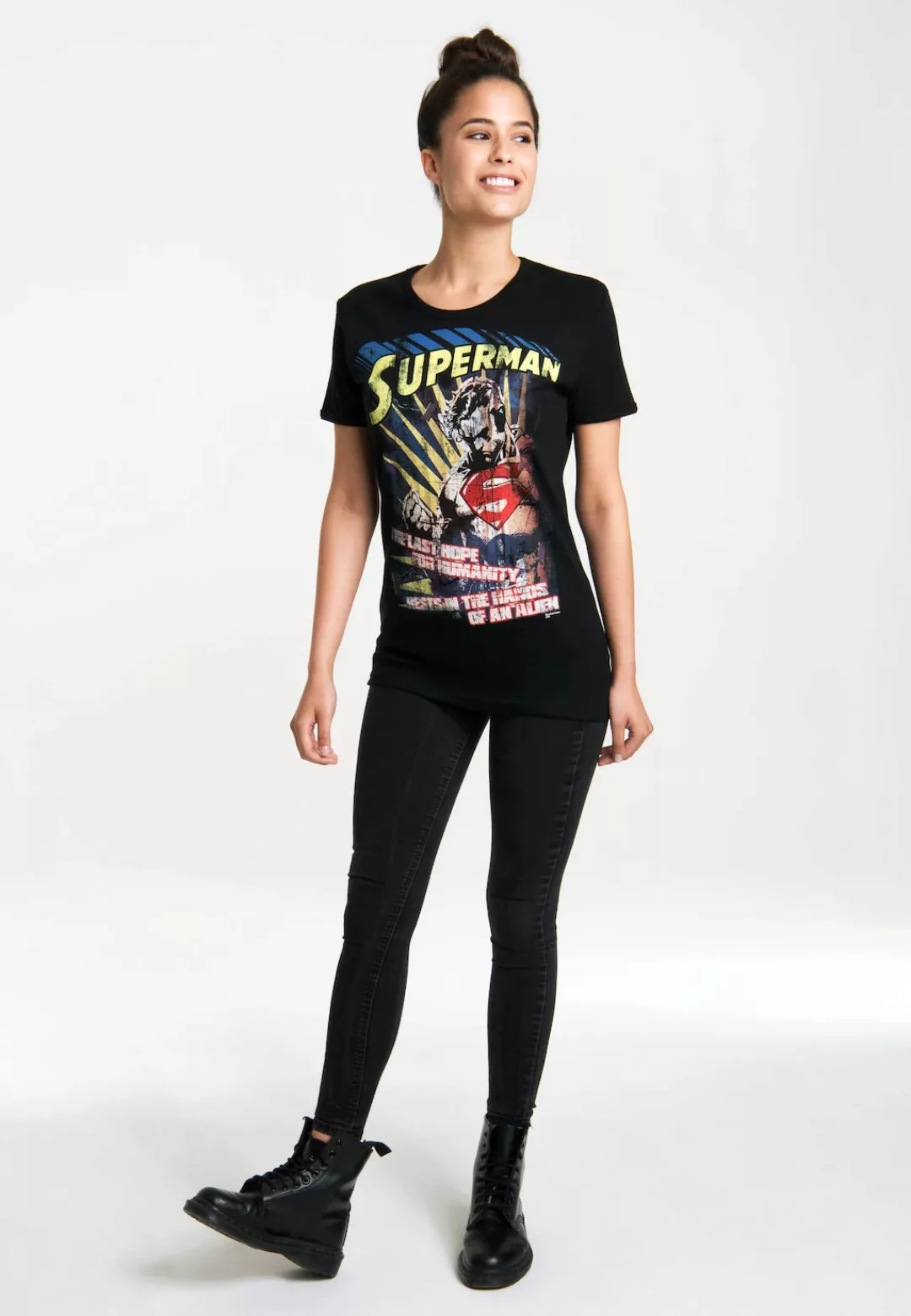 LOGOSHIRT T-Shirt "Superman – The Last Hope", mit lizenziertem Originaldesi günstig online kaufen