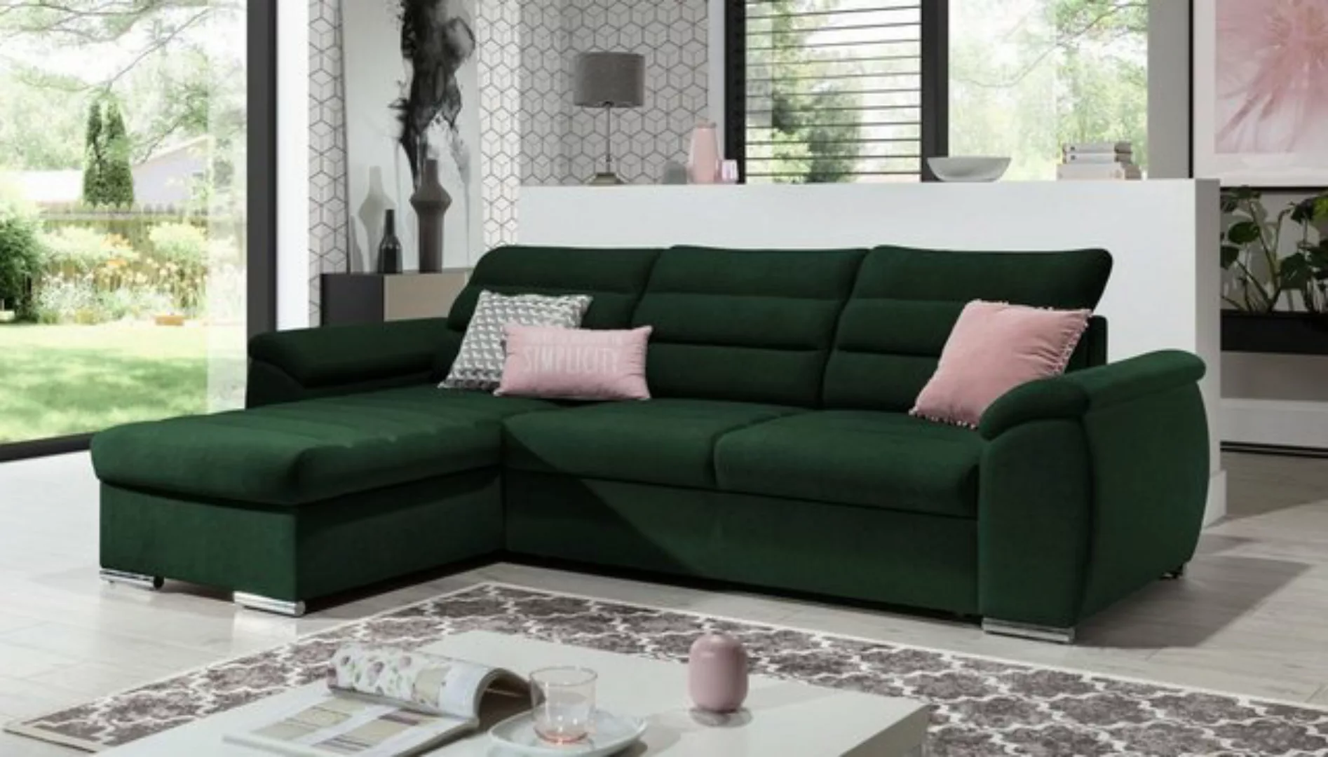 Luxusbetten24 Schlafsofa Designer Sofa Lima, mit Schlaf- und Klappfunktion günstig online kaufen