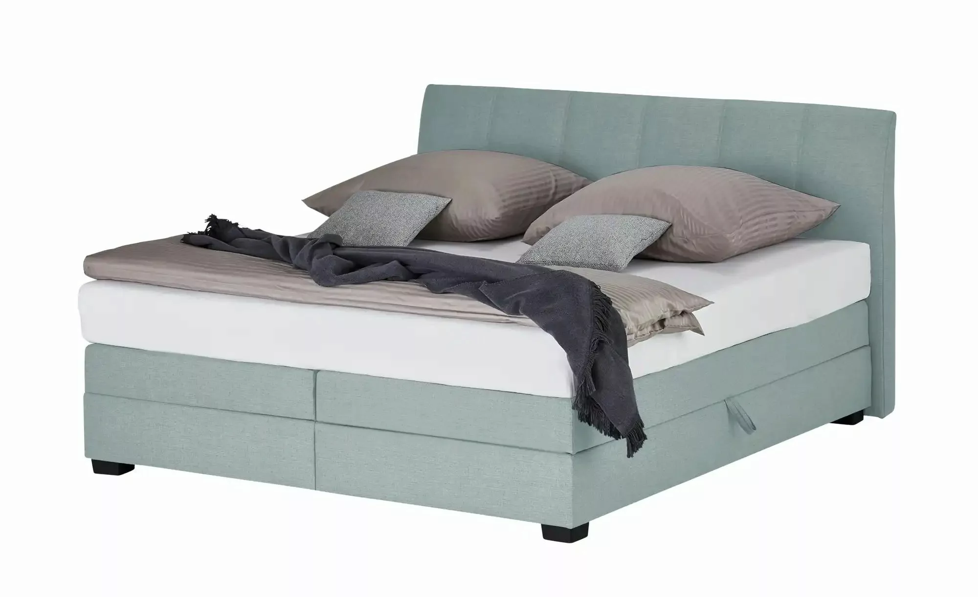 vanDoorn Boxspringbett  Chiara ¦ blau ¦ Maße (cm): B: 192 H: 107 Betten > B günstig online kaufen