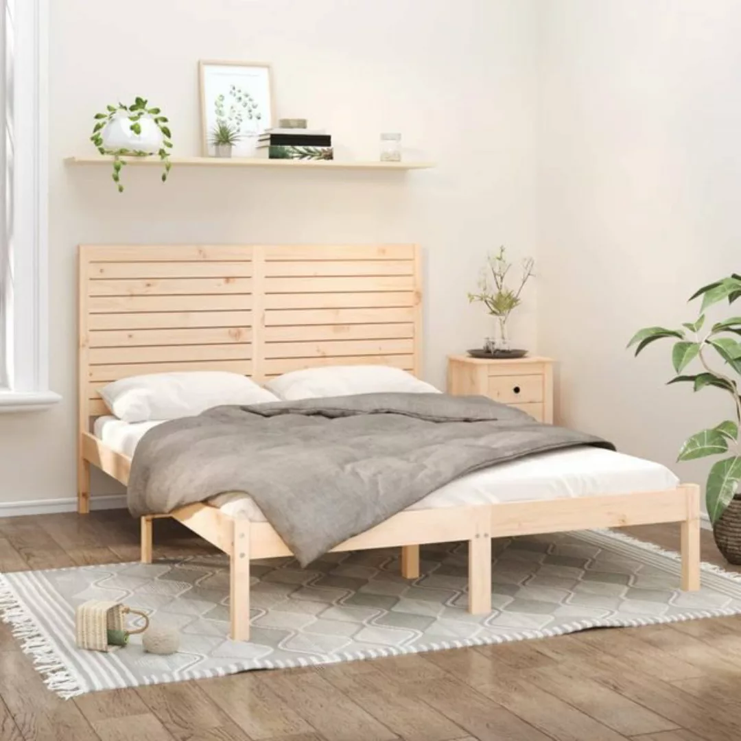 vidaXL Bettgestell Massivholzbett 160x200 cm Doppelbett Bett Bettrahmen Bet günstig online kaufen