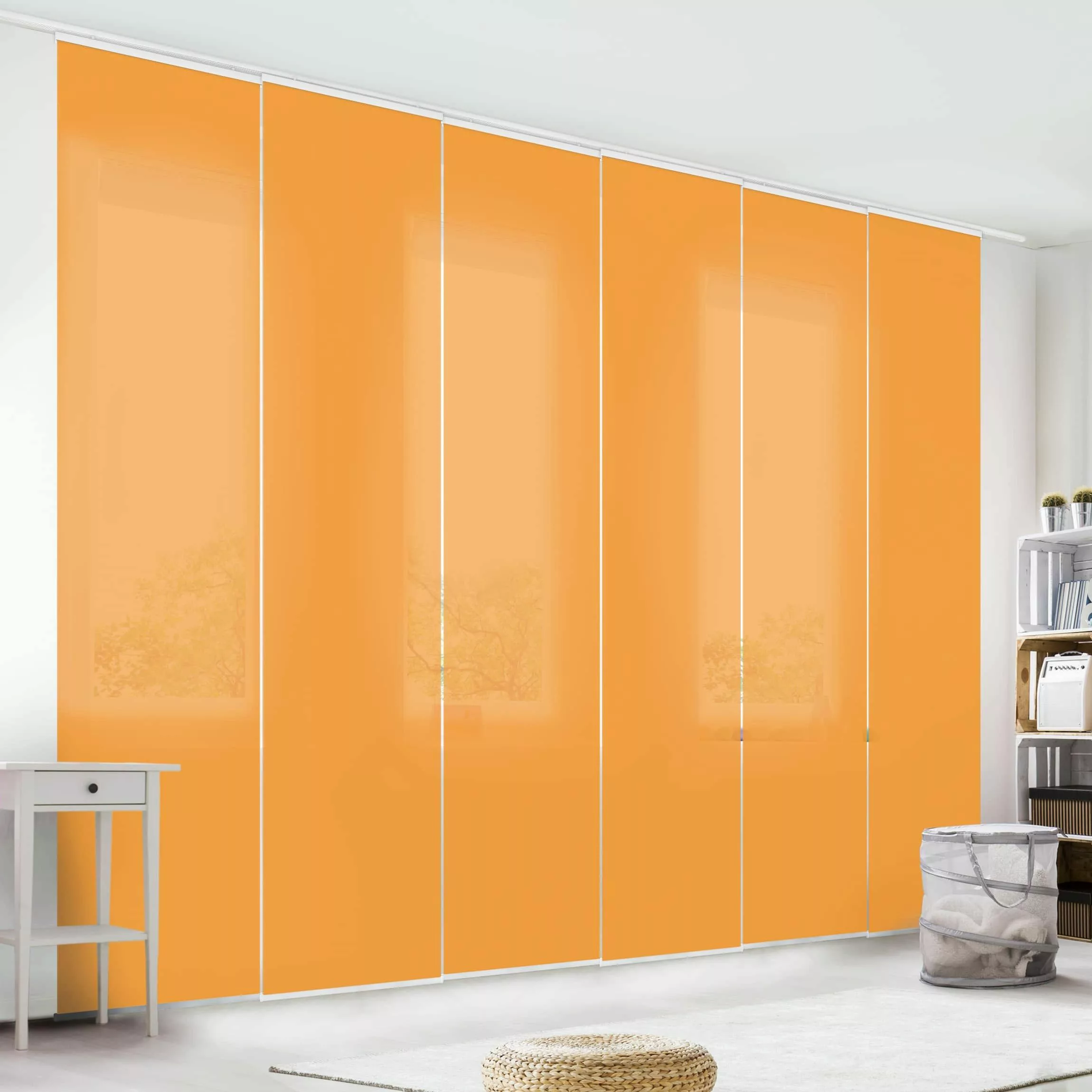 Bilderdepot24 Schiebegardine modern Flächenvorhang blickdicht Mango, günstig online kaufen