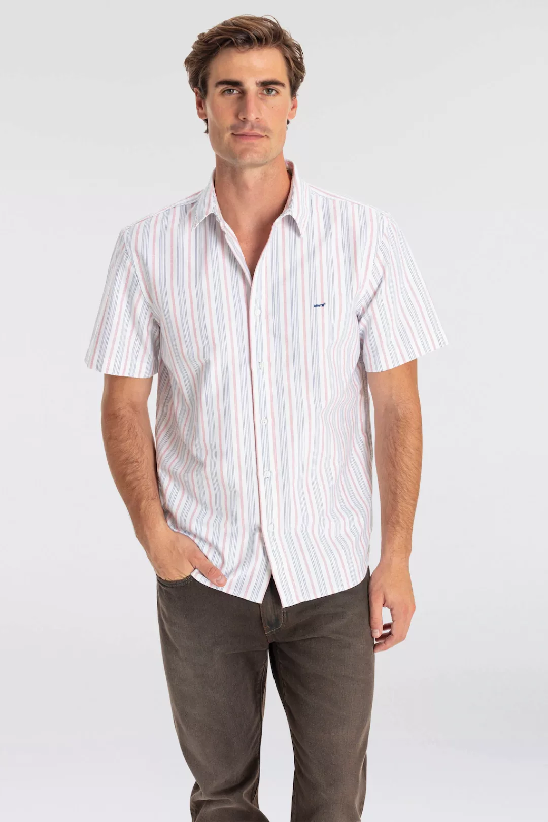 Levis Kurzarmhemd "SS AUTHENTIC BUTTON DOWN", in Streifendessin, aus Baumwo günstig online kaufen