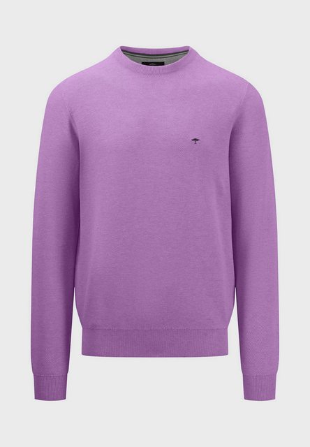 FYNCH-HATTON Strickpullover O-Neck, Structure dusty lavender günstig online kaufen