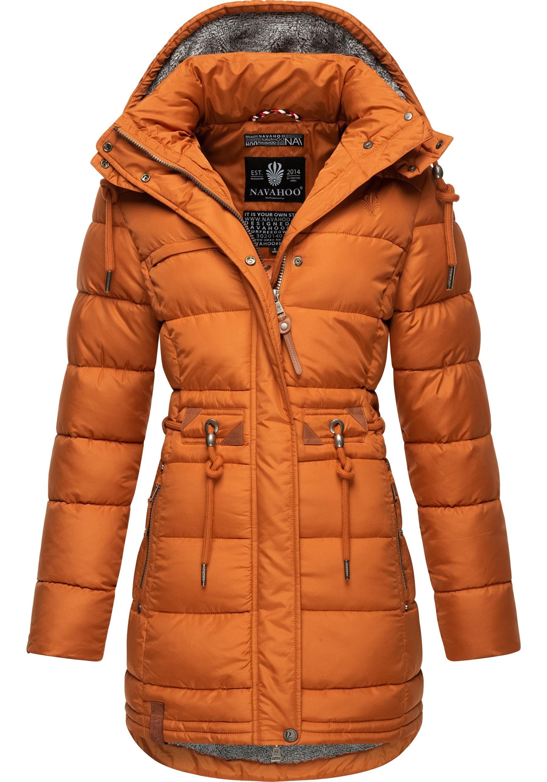 Navahoo Steppmantel "Daliee", Stylischer Winterparka mit abnehmbarer Kapuze günstig online kaufen