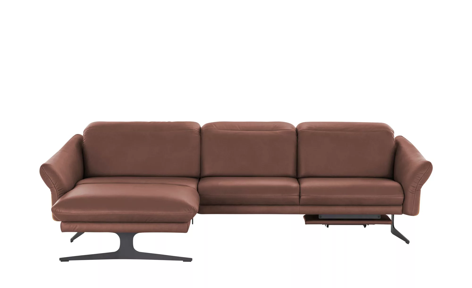 himolla Ecksofa Leder  1059 - rot - 284 cm - 83 cm - 179 cm - Polstermöbel günstig online kaufen