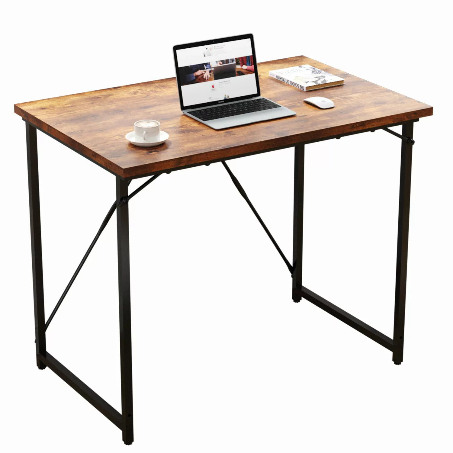 HOMALL Computertisch 80/100/120cm Schreibtisch mit Haken günstig online kaufen