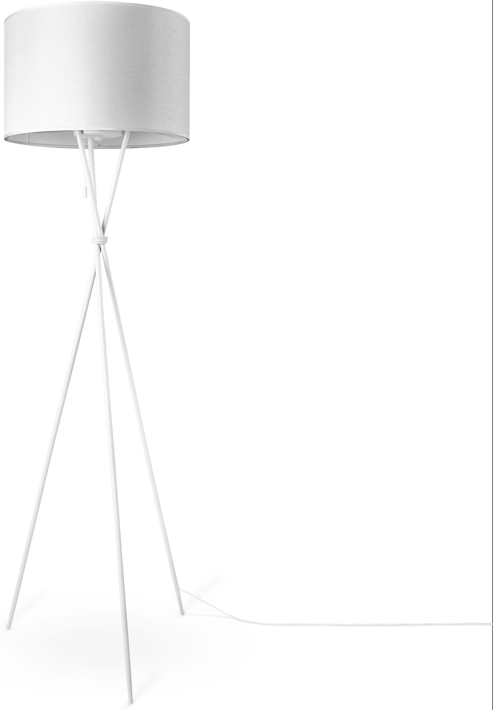 Paco Home Stehlampe KATE CANVAS UNI günstig online kaufen