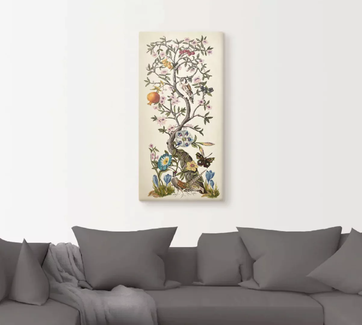 Artland Wandbild »Chinoiserie Natur I«, Pflanzen, (1 St.), als Alubild, Out günstig online kaufen