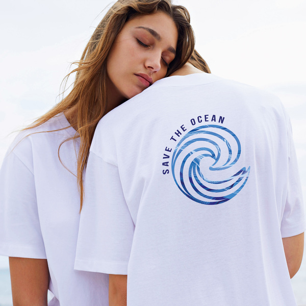 Biofair - Unisex Weites Shirt - Reine Biobaumwolle/ Save The Ocean günstig online kaufen