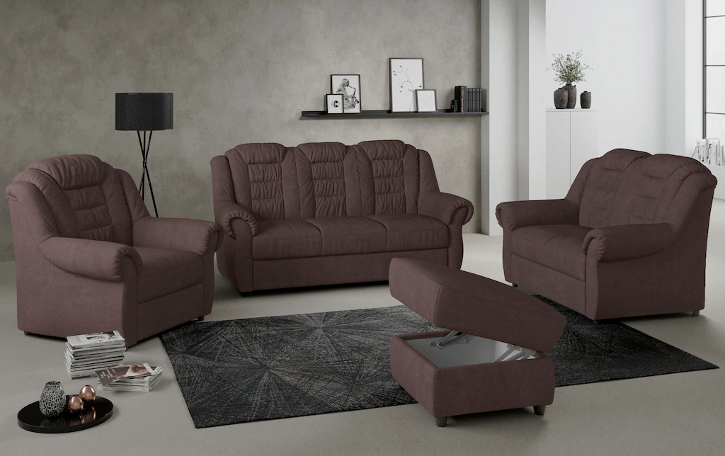 Home affaire 3-Sitzer "Boston", Sofa mit hoher Rückenlehne günstig online kaufen