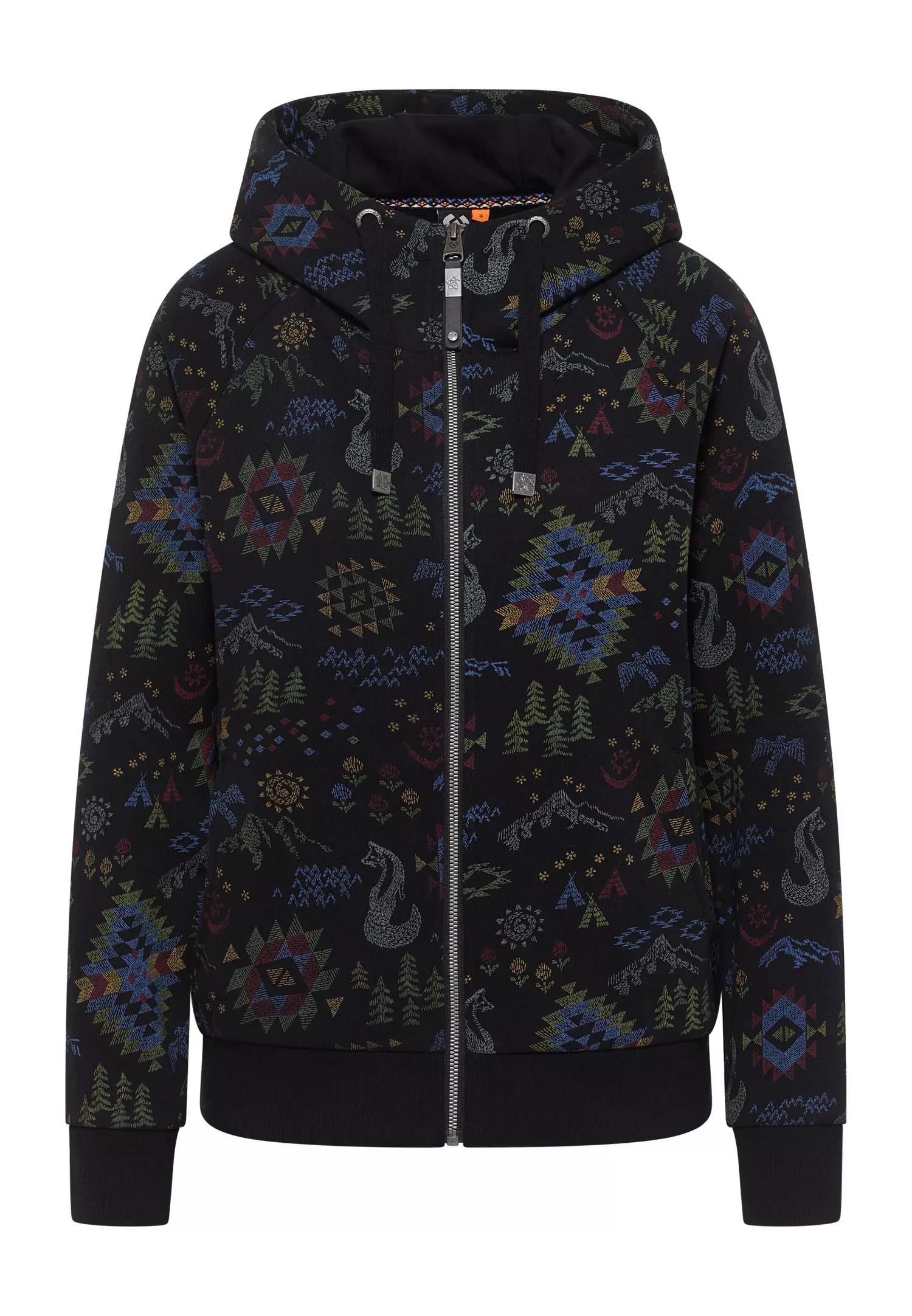 Ragwear Kapuzensweatjacke "FLLAWIA", mit Allover Azteken Muster günstig online kaufen