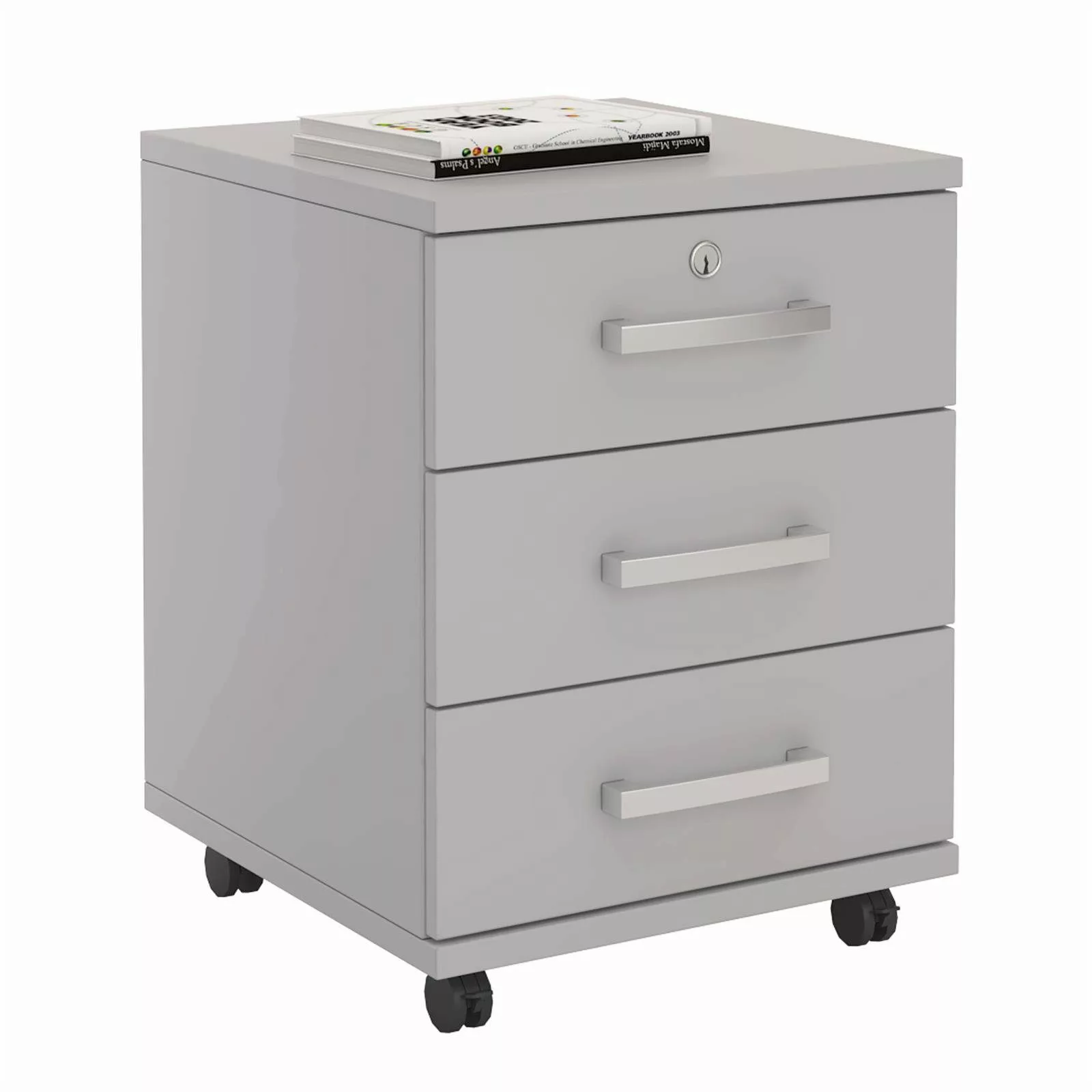 CARO-Möbel Rollcontainer VANCOUVER, Rollcontainer Bürocontainer Schubladens günstig online kaufen