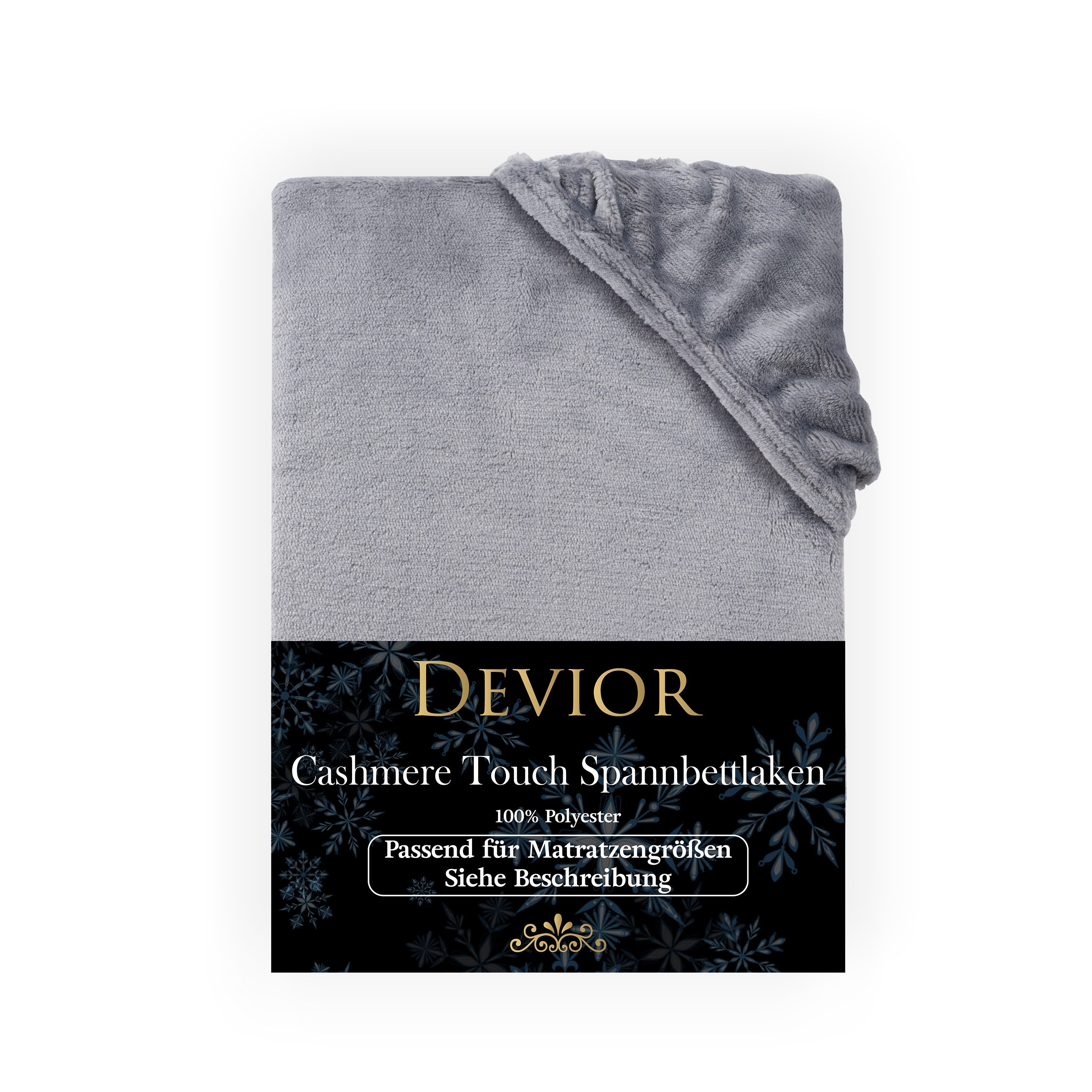 Devior Spannbettlaken Spannbetttuch Cashmere Touch Bettlaken günstig online kaufen