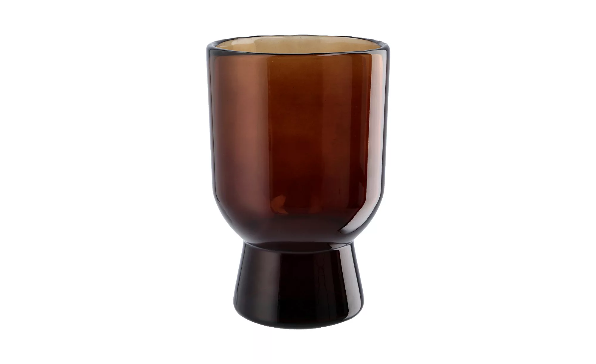 Jette Home Vase und Windlicht   ¦ braun ¦ Glas ¦ Maße (cm): H: 23  Ø: 15 Ac günstig online kaufen