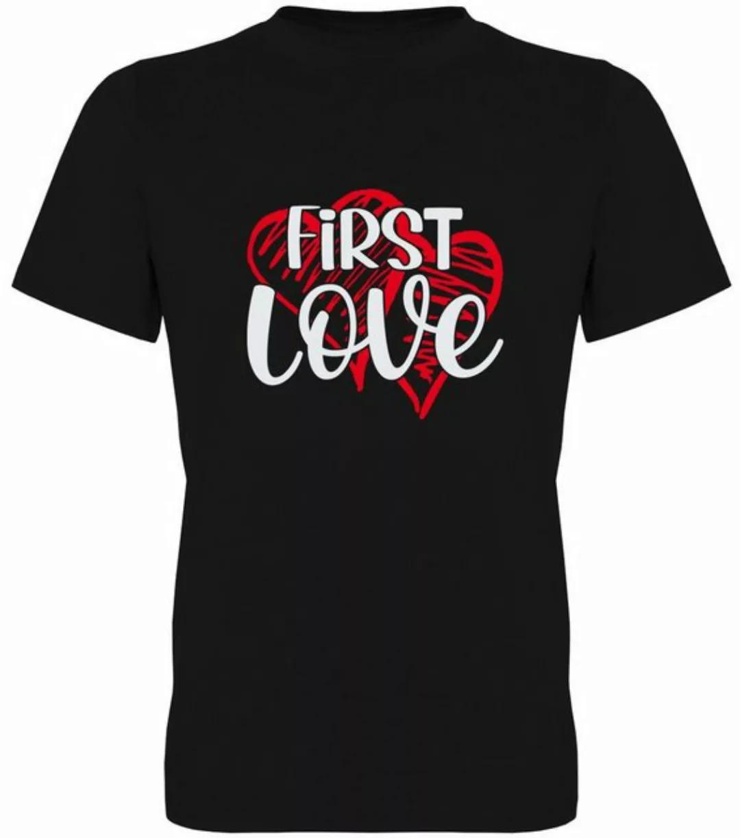 G-graphics T-Shirt First love Herren T-Shirt, mit Frontprint, zum Valentins günstig online kaufen