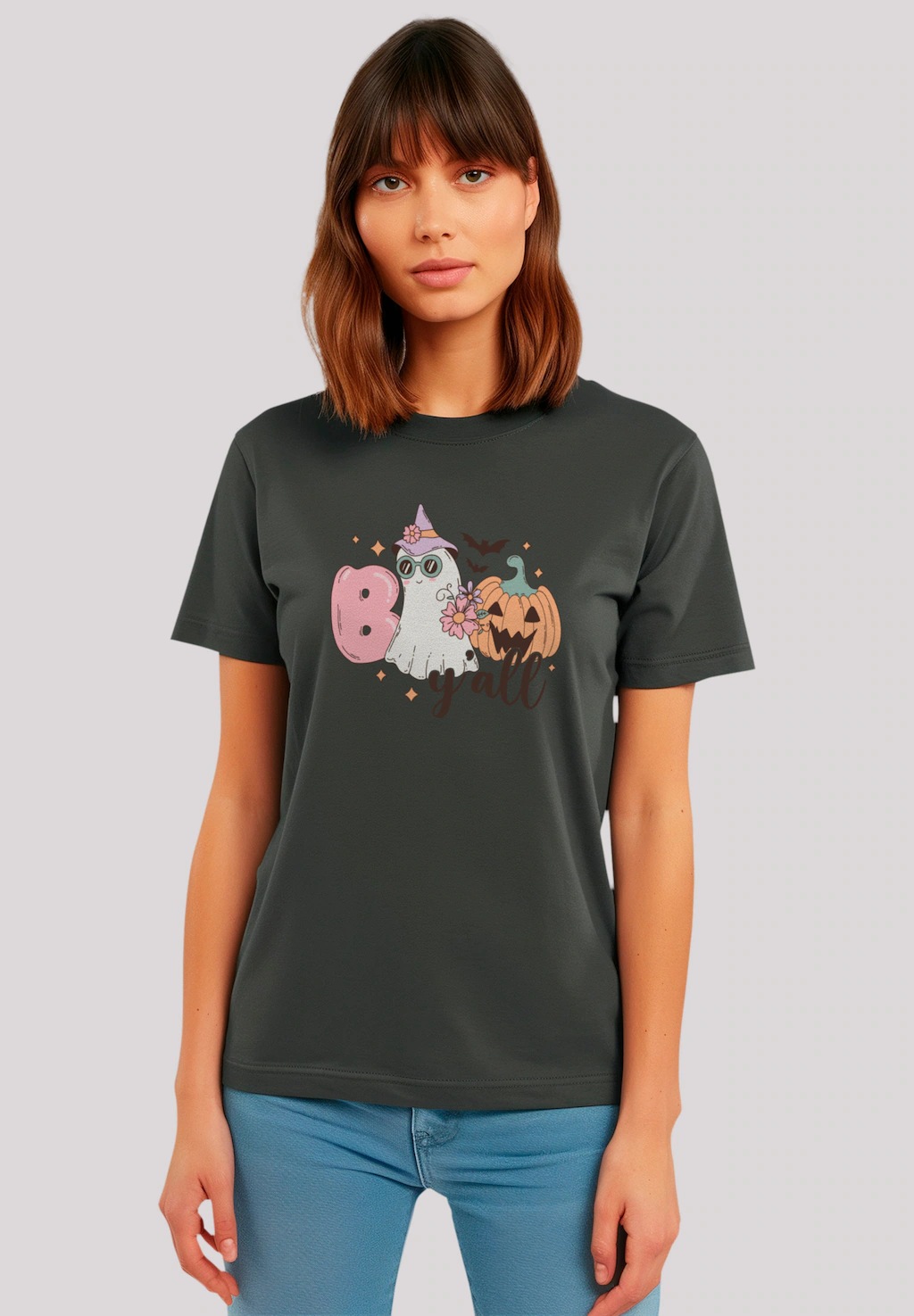 F4NT4STIC T-Shirt "Retro Halloween Boo y all", Premium Qualität günstig online kaufen