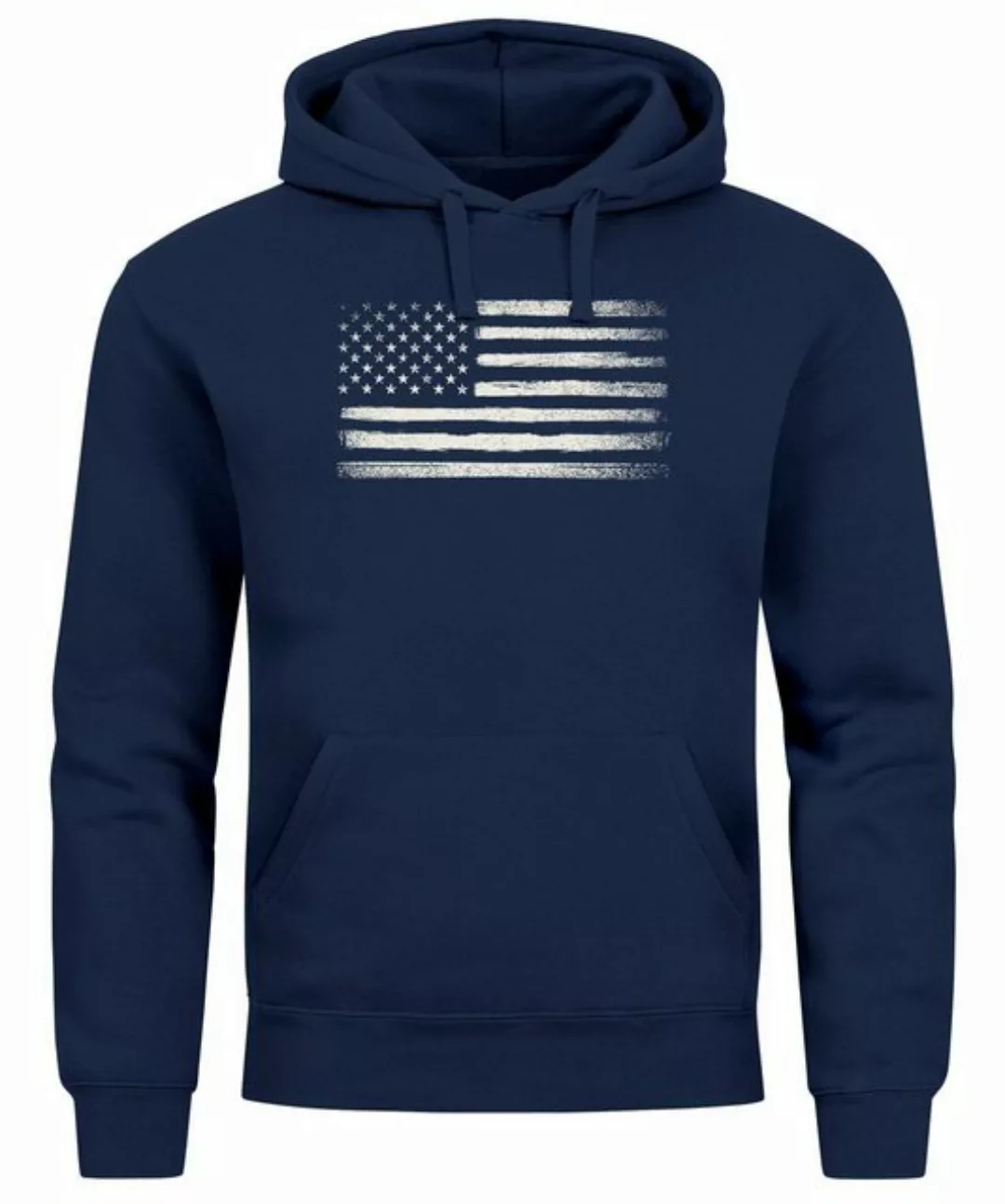 Neverless Hoodie Hoodie Herren USA Flagge Print Retro Style Männer Fashion günstig online kaufen