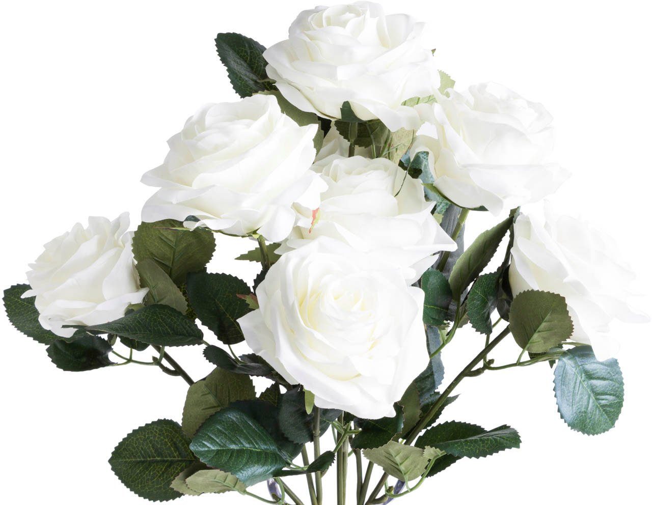 Kunstblume Rosenbusch Dijon Rose, Botanic-Haus, Höhe günstig online kaufen