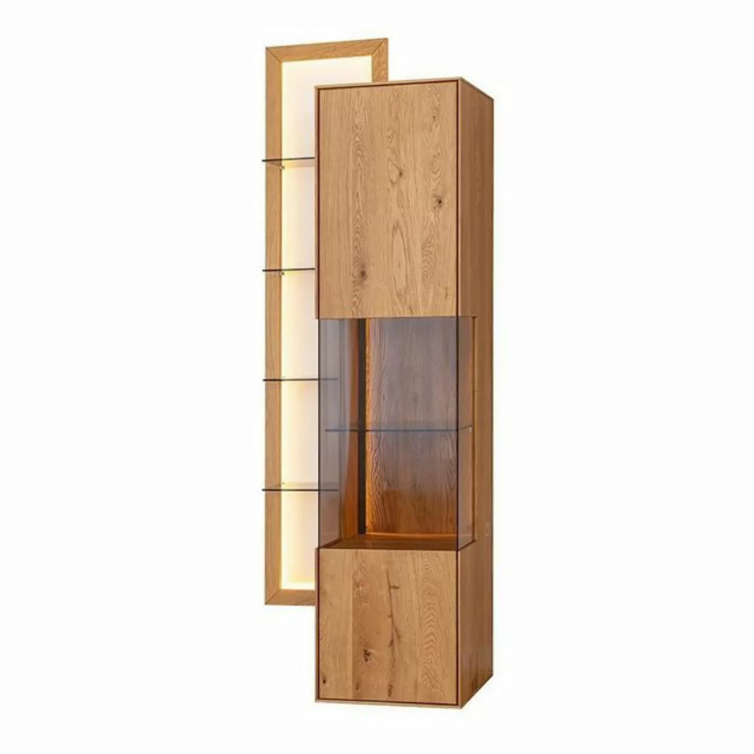 JVmoebel Vitrine Designer Vitrine Brauner Holz Schrank Wohmzimmer Neu (1-St günstig online kaufen