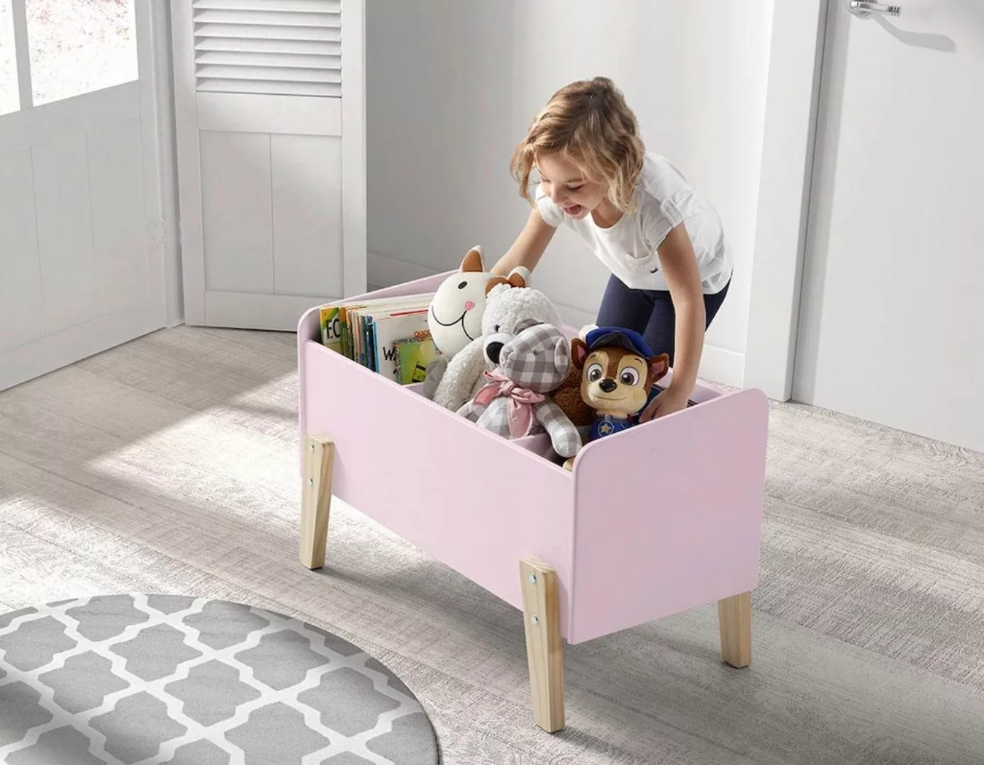 Vipack Spielzeugtruhe "Kiddy", (Made in Europe), MDF-Oberfläche günstig online kaufen