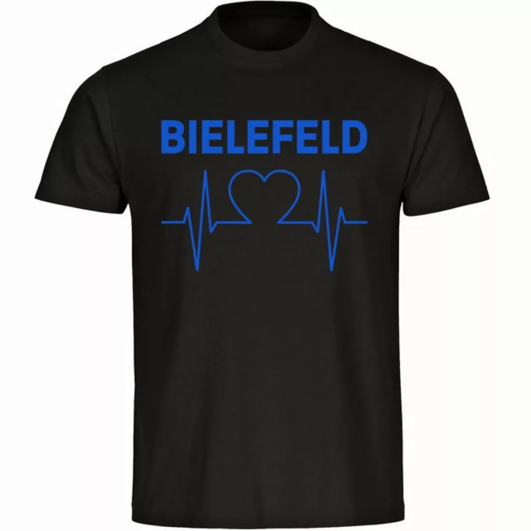 multifanshop T-Shirt Herren Bielefeld - Herzschlag - Männer günstig online kaufen