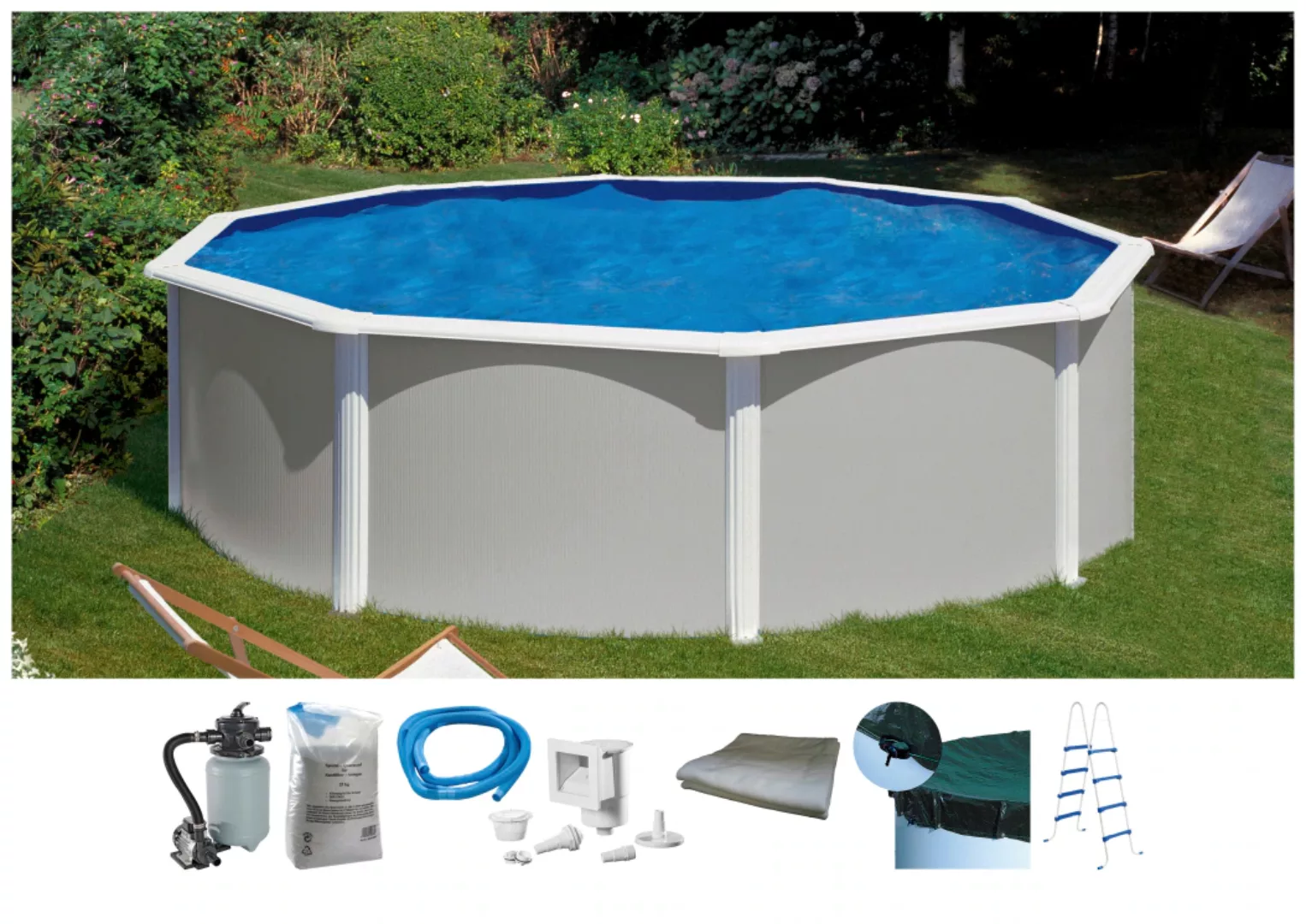 my POOL BWT Rundpool, (Set, 7 tlg.), ØxH: 460x132 cm, zum Aufstellen günstig online kaufen