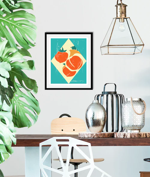 queence Bild »Fine«, Obst-Obst Bilder-Essen-Lebensmittel-Kunst-Abstrakt-Fig günstig online kaufen