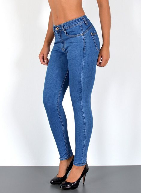 ESRA Skinny-fit-Jeans S900 Damen Skinny Jeans, bis Übergröße / Plussize Gro günstig online kaufen