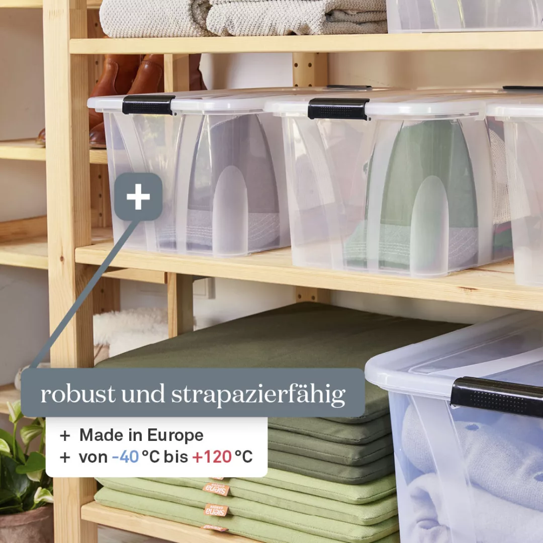 Siena Home Aufbewahrungsbox »Anzio«, (1 St.), Kunststoff, 100% recyclebar günstig online kaufen