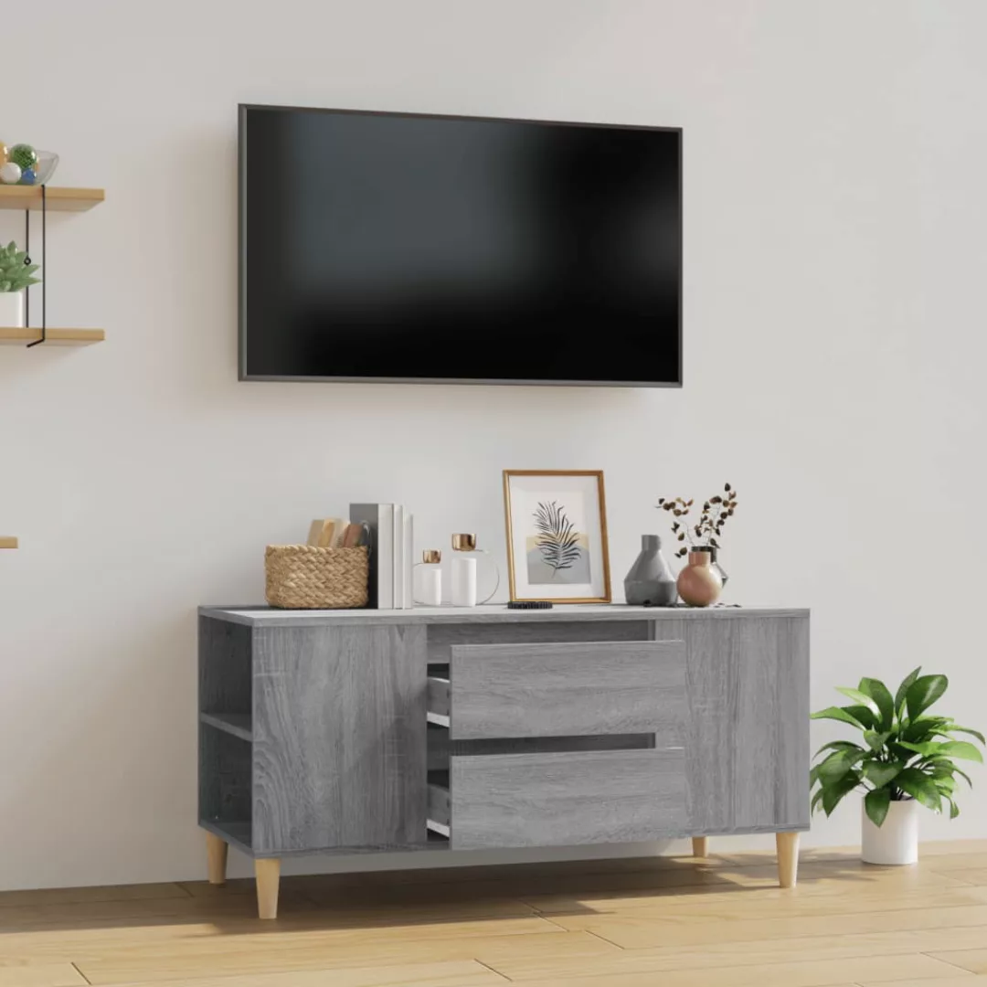 vidaXL TV-Schrank TV-Schrank Grau Sonoma 102x44,5x50 cm Spanplatte TV-Lowbo günstig online kaufen