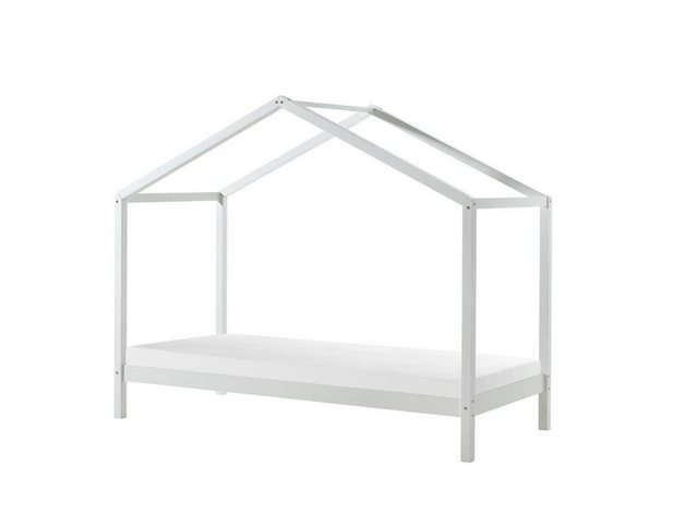 Natur24 Kinderbett Bett 210 x 170 x 97 cm Kiefernholz Weiß günstig online kaufen