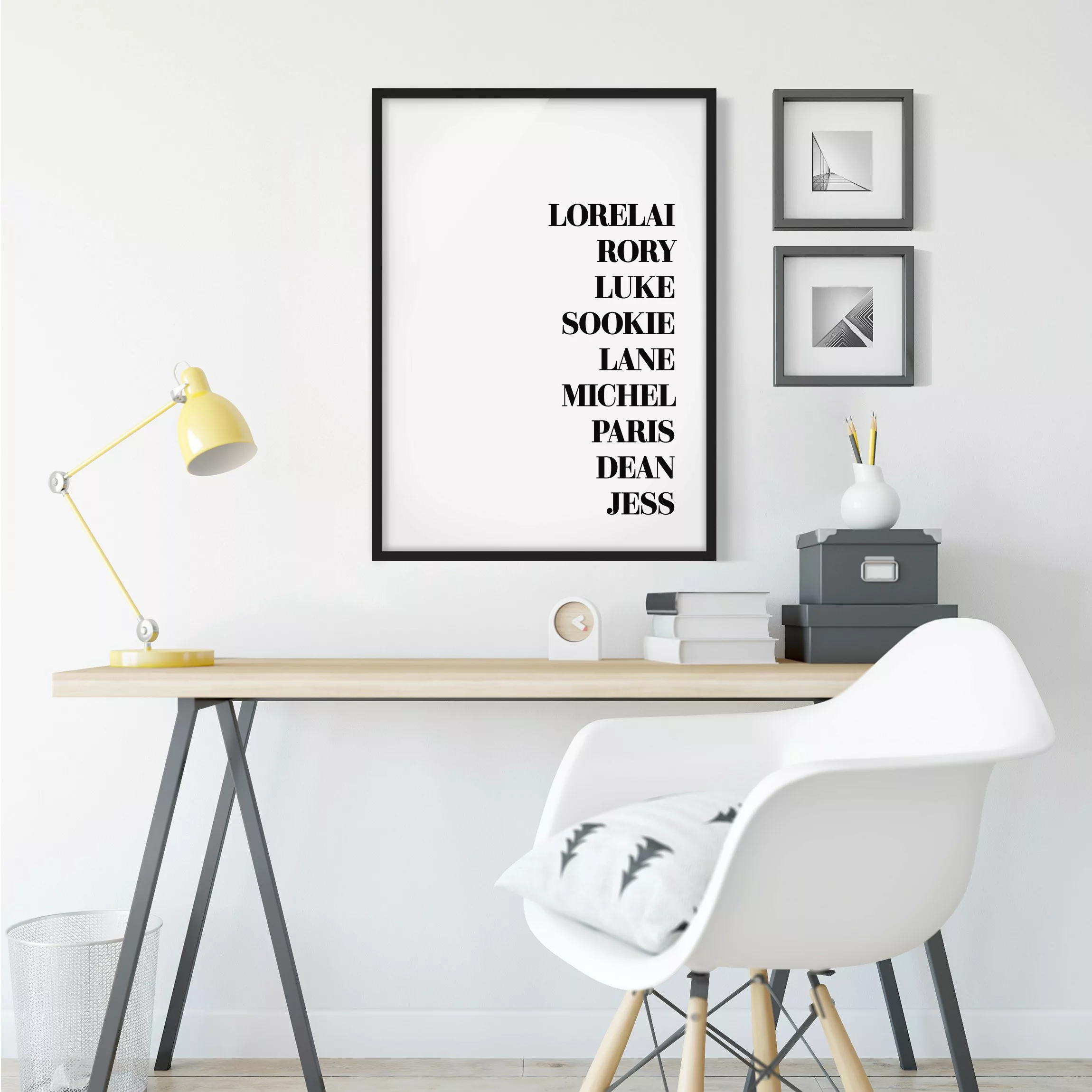 Bild mit Rahmen Spruch - Hochformat Lieblingsserien - Gilmore Girls günstig online kaufen