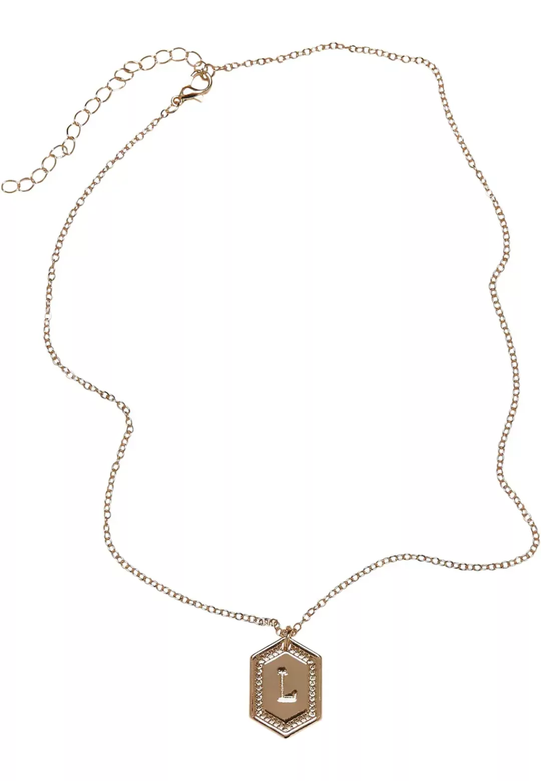 URBAN CLASSICS Edelstahlkette "Accessoires Letter Basic Necklace" günstig online kaufen