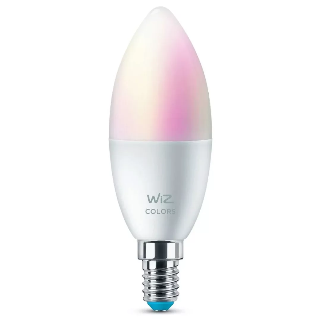 WiZ LED Smart Leuchtmittel RGBW in Weiß E14 B39 4,9W 470lm 2er-Pack günstig online kaufen