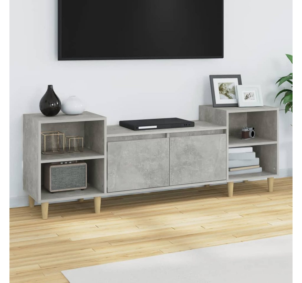 vidaXL TV-Schrank TV-Schrank Betongrau 160x35x55 cm Spanplatte TV-Lowboard günstig online kaufen