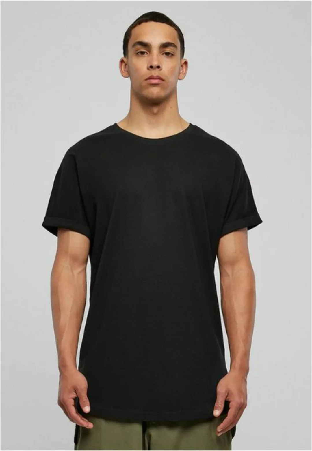 URBAN CLASSICS T-Shirt TB1561 - Long Shaped Turnup Tee black 4XL günstig online kaufen