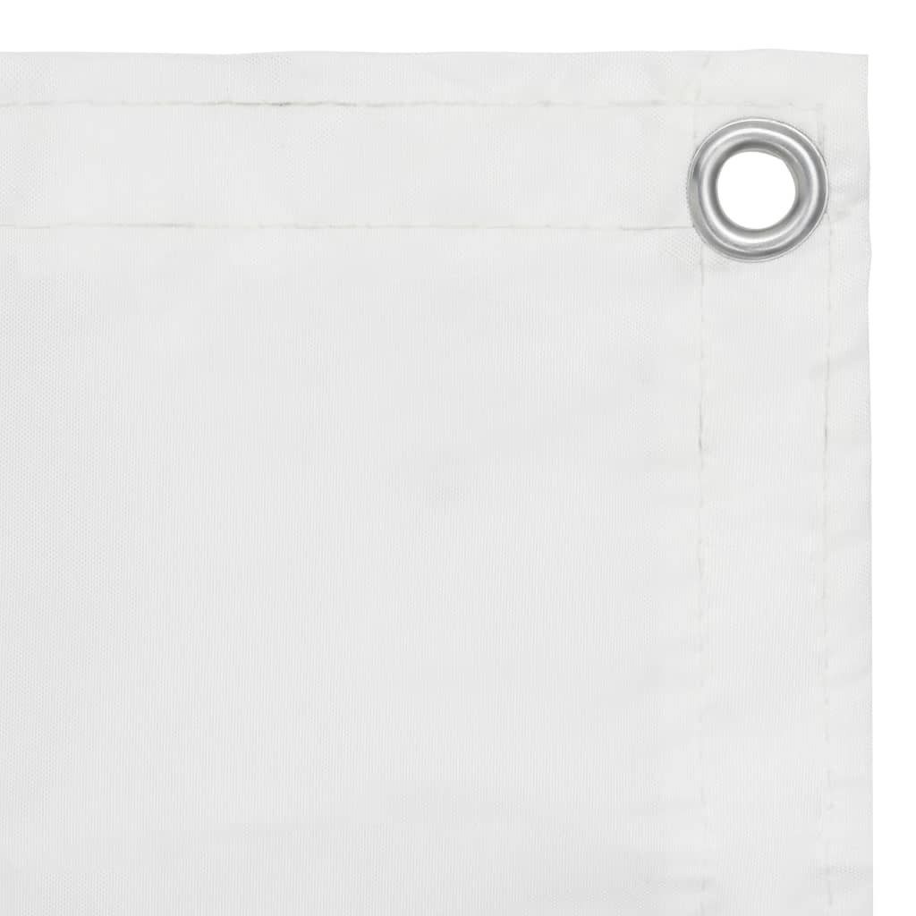 furnicato Balkonsichtschutz Balkon-Sichtschutz Weiß 75x500 cm günstig online kaufen