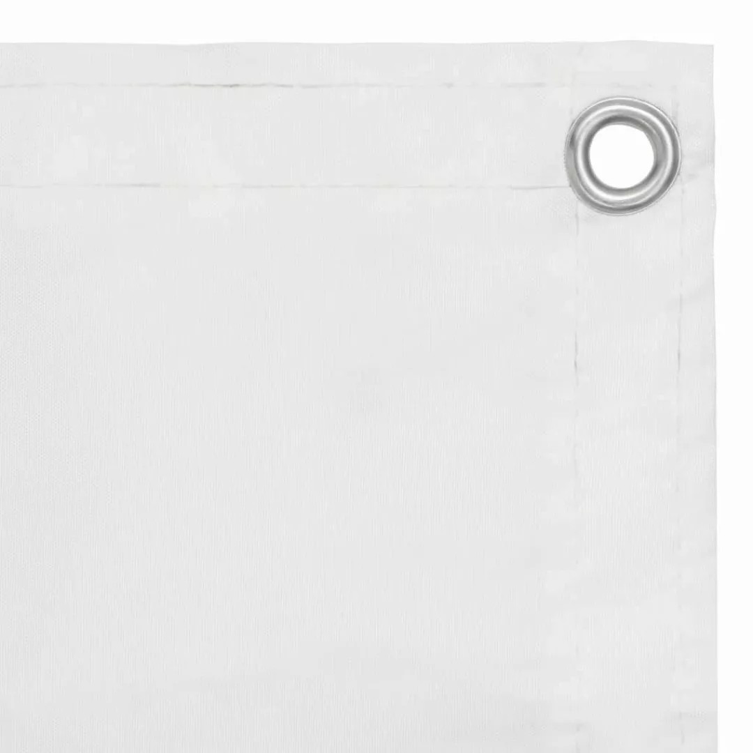 furnicato Balkonsichtschutz Balkon-Sichtschutz Weiß 75x500 cm günstig online kaufen