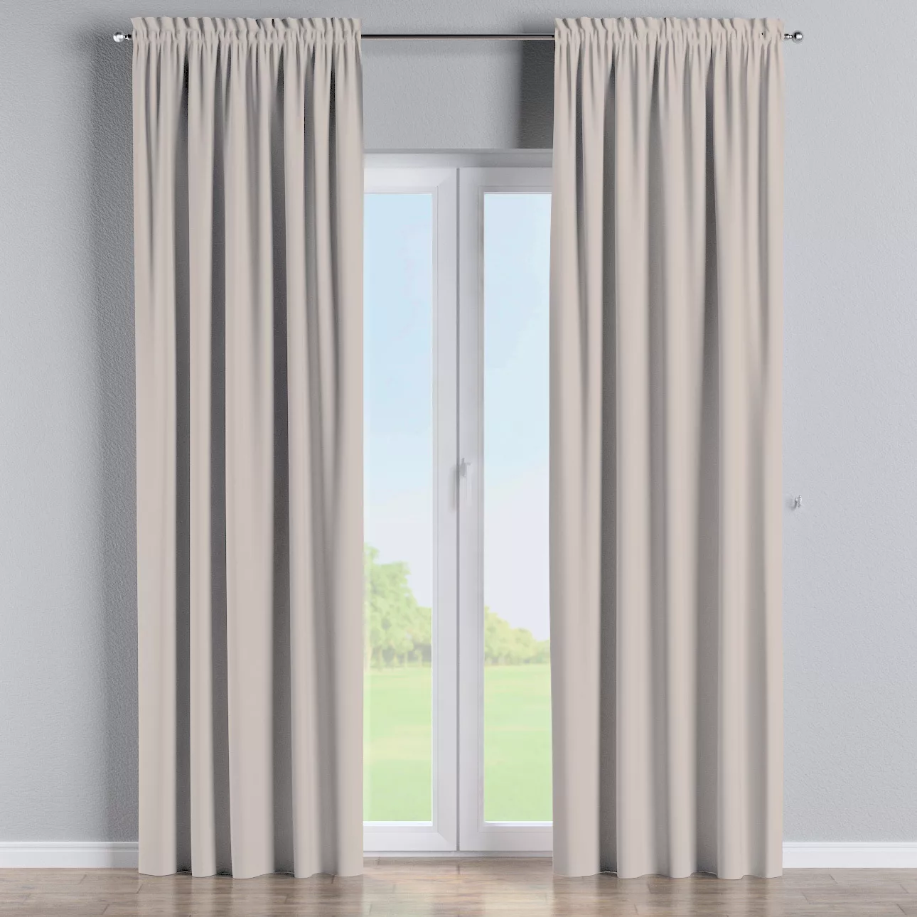 Vorhang mit Tunnel und Köpfchen, beige, Dimout 300 cm (269-40) günstig online kaufen