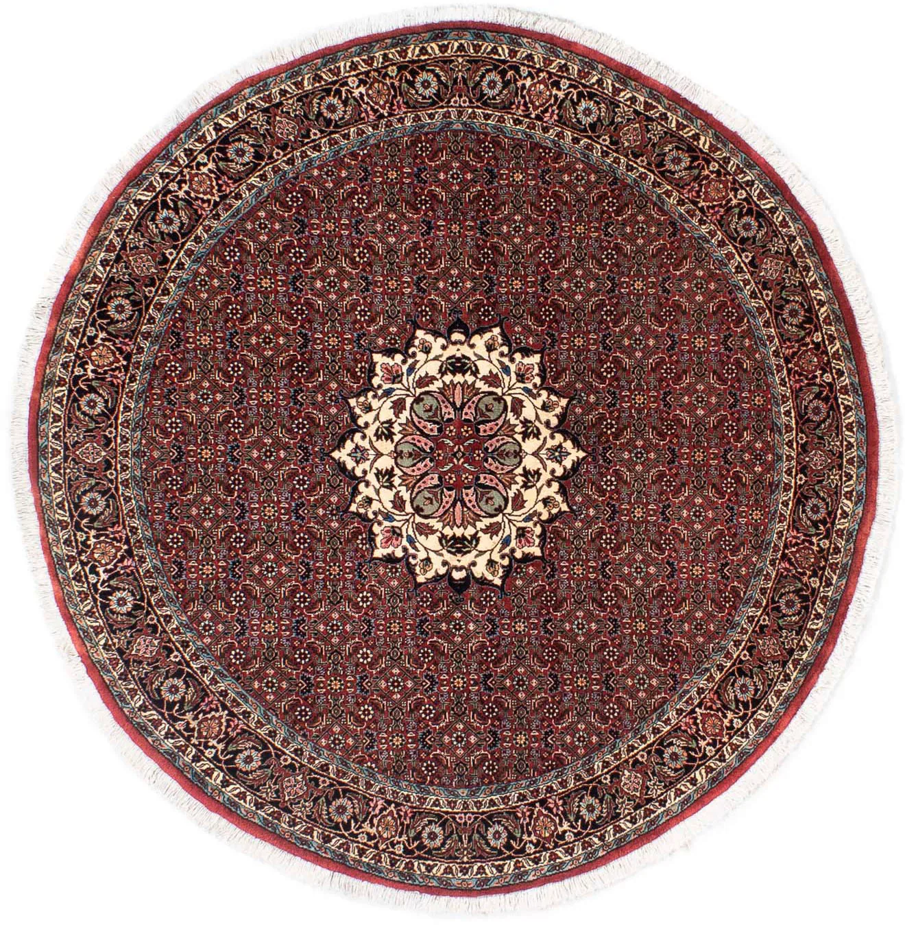 morgenland Orientteppich »Perser - Bidjar rund - 158 x 158 cm - dunkelrot«, günstig online kaufen