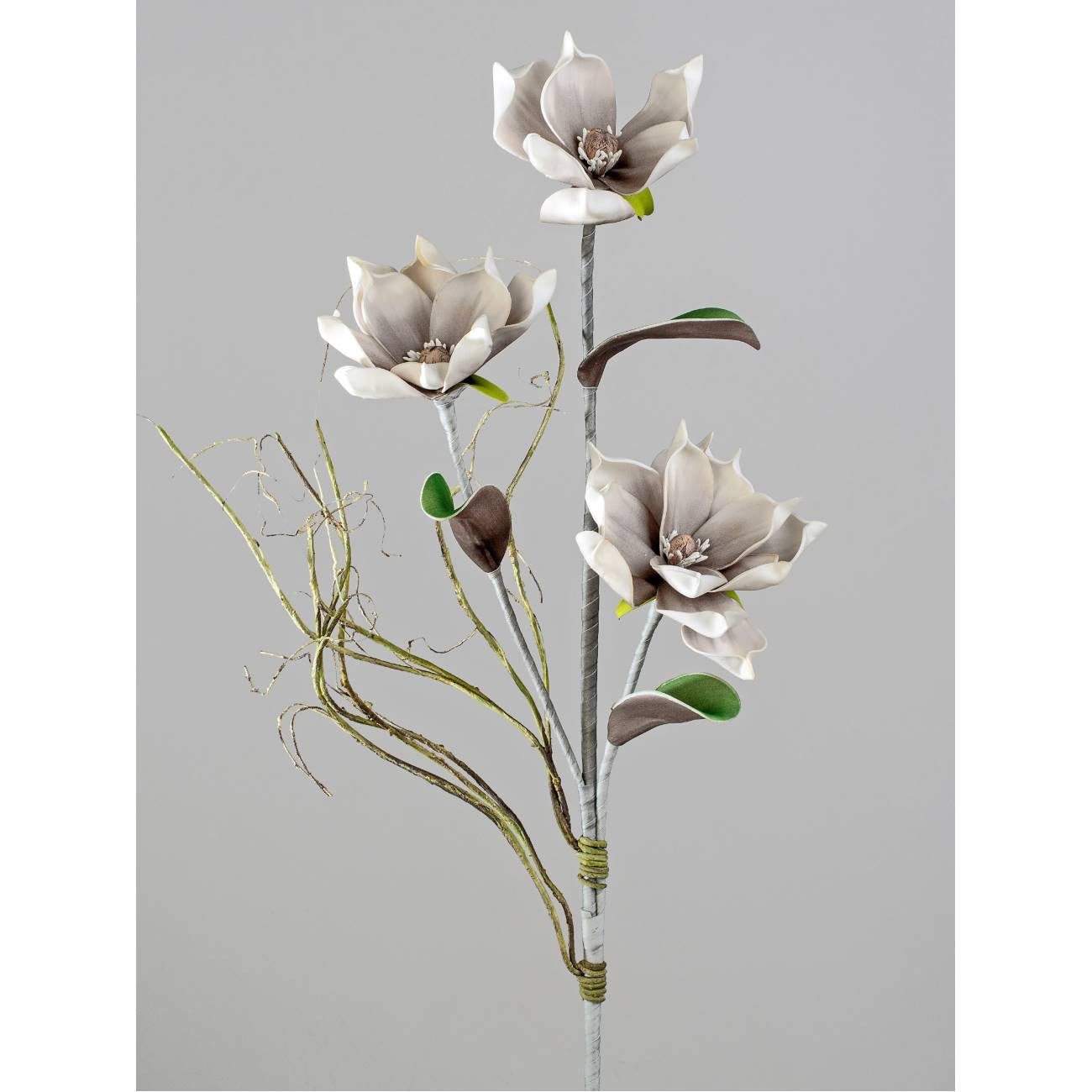 Kunstblume Grau, Durchmesser 10 cm, formano, günstig online kaufen